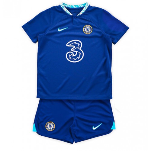 Dres Chelsea Domaci za djecu 2022-23 Kratak Rukav (+ kratke hlače)